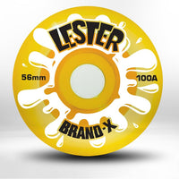 Lester Kasai HARD TRANSLUCENT Wheels 56mm/100a - Krudco. Skateshop