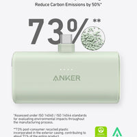 Anker Nano Power Bank (22.5W, Built-In USB-C Connector) - Krudco. Skateshop