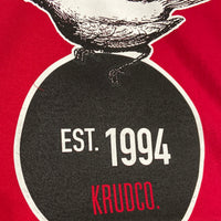 Krudco. Bird Hooded Sweatshirt Fire Red