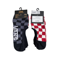 Vans Checkerboard Super No Show Socks 3-Pack - Krudco. Skateshop