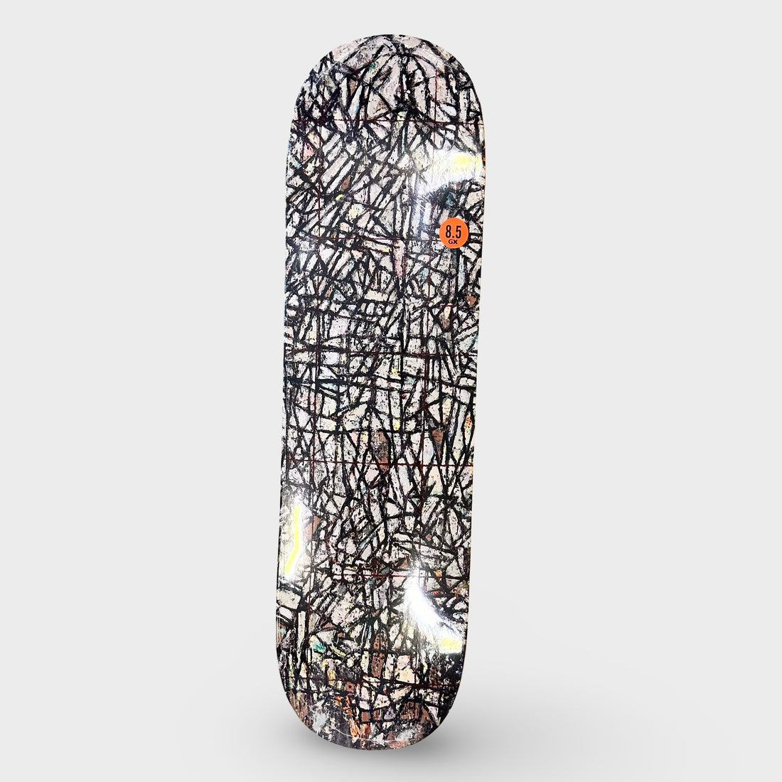 GX1000 8.5" Team B&W Abstract Deck - Krudco. Skateshop