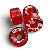 Lester Kasai HARD TRANSLUCENT Wheels 56mm/100a - Krudco. Skateshop