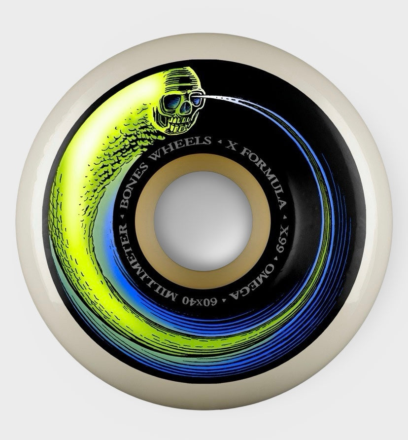 Bones 60MM 99A Omega X Formula Wheels - Krudco. Skateshop