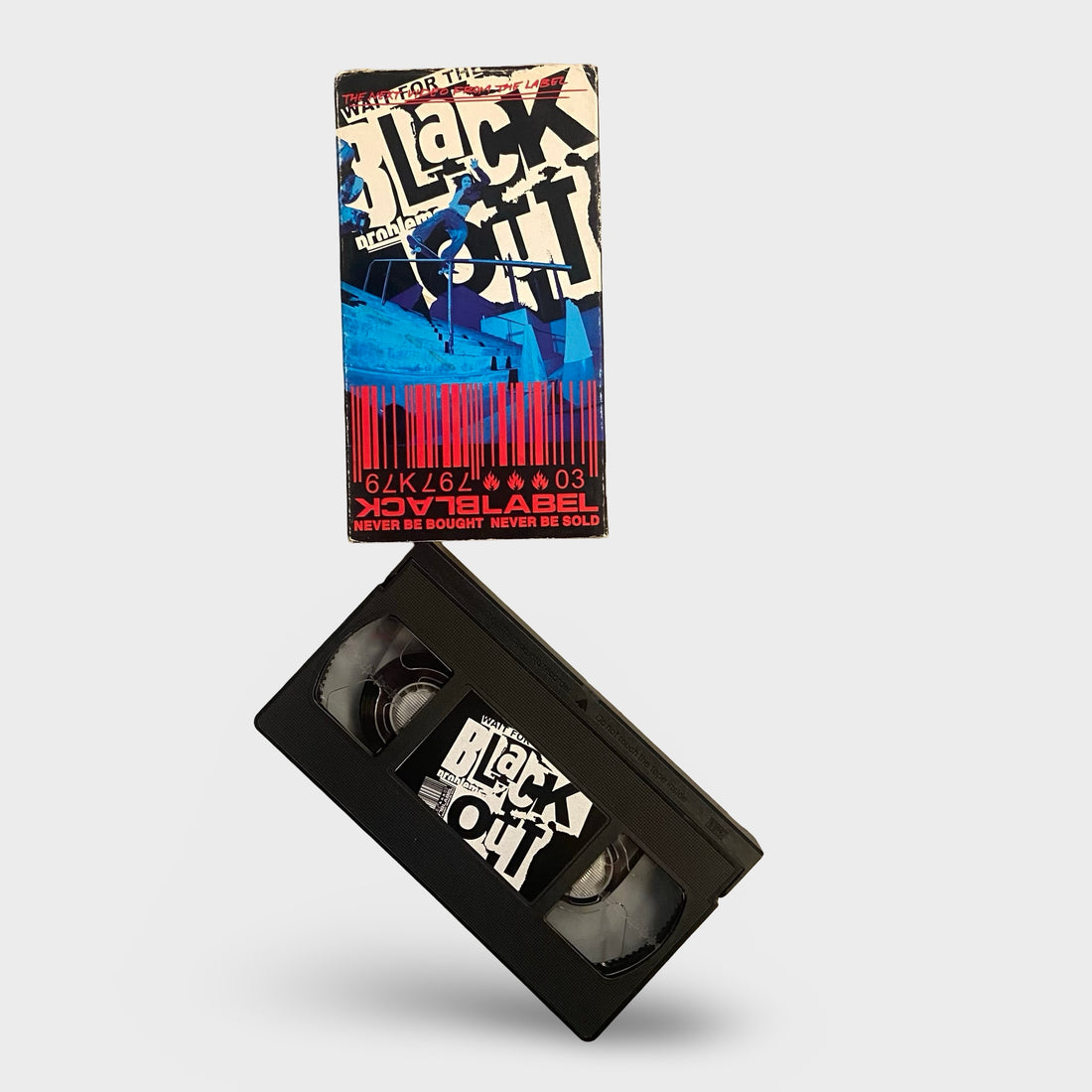 Black Label Black Out Vintage VHS Skateboarding Video - Krudco. Skateshop