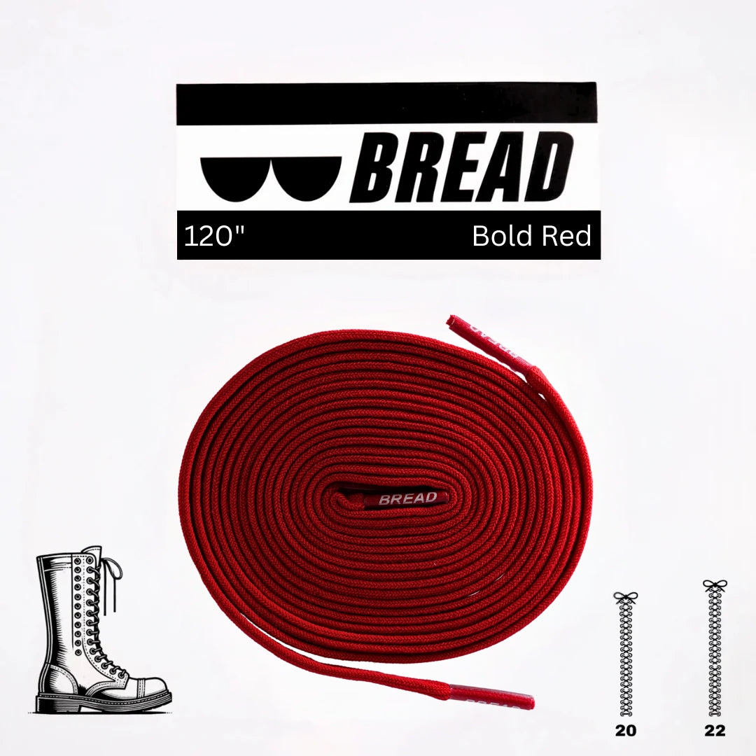 Bold Red Laces - Krudco. Skateshop