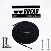 Shadow Black Laces - Krudco. Skateshop
