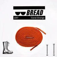 Coral Orange Laces - Krudco. Skateshop