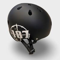 187 Helmet Low Pro Certified Flat Black Skateboard Style