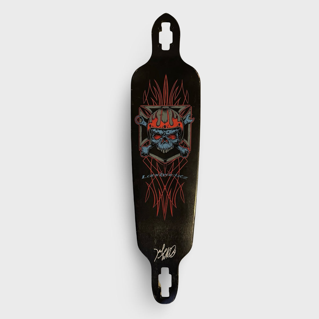 Vintage 2012 Landyachtz 9to5 Longboard Deck - Autographed by Designer Mike McGoldrick