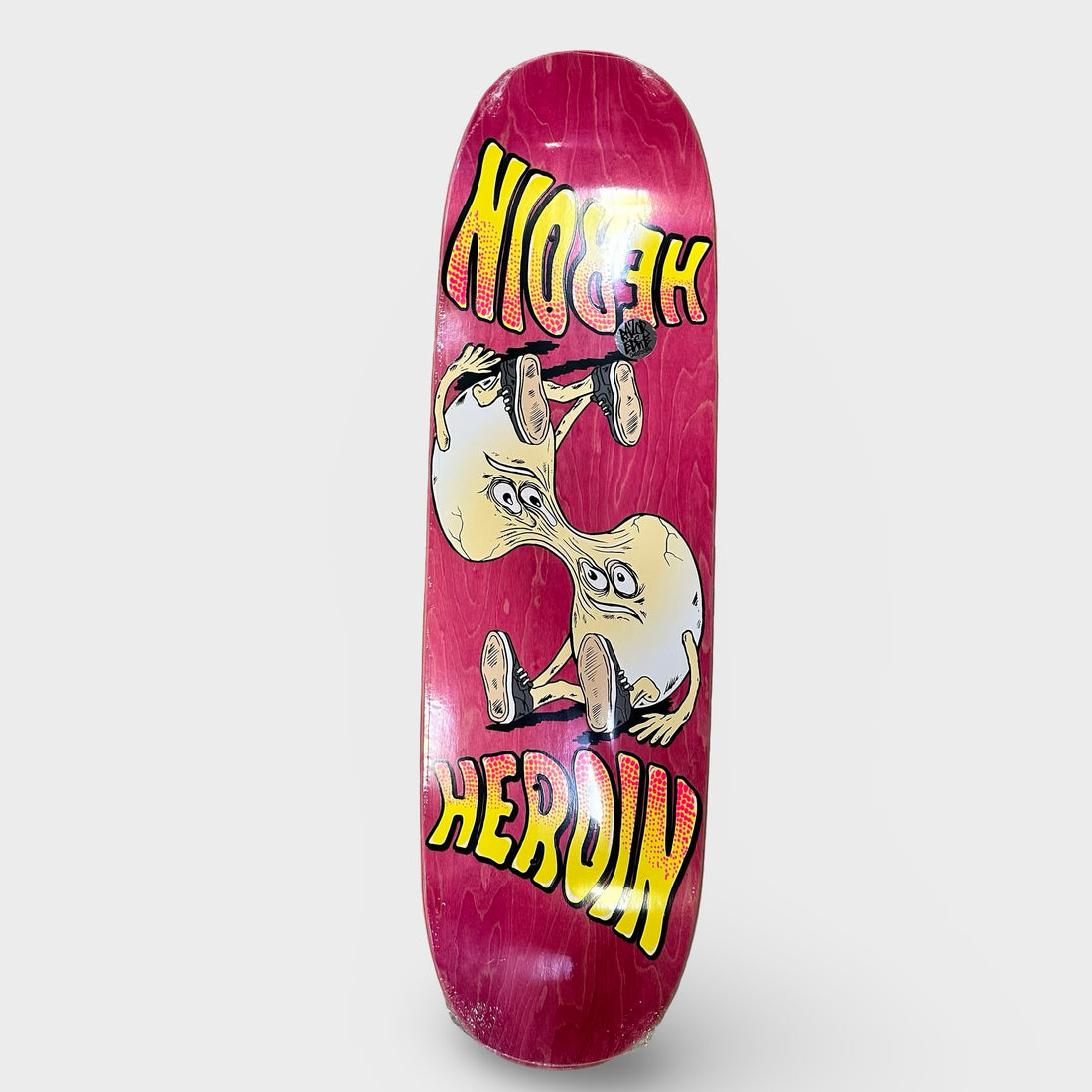 Heroin 8.88" Team Emerged Razor Twin Tail Shaped Egg Deck - Krudco. Skateshop