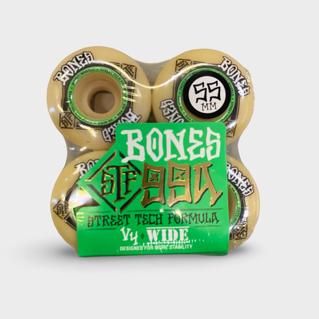 Bones 55MM STF 99A Widecut Wheels - Krudco. Skateshop