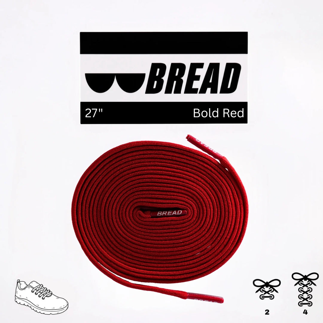 Bold Red Laces - Krudco. Skateshop