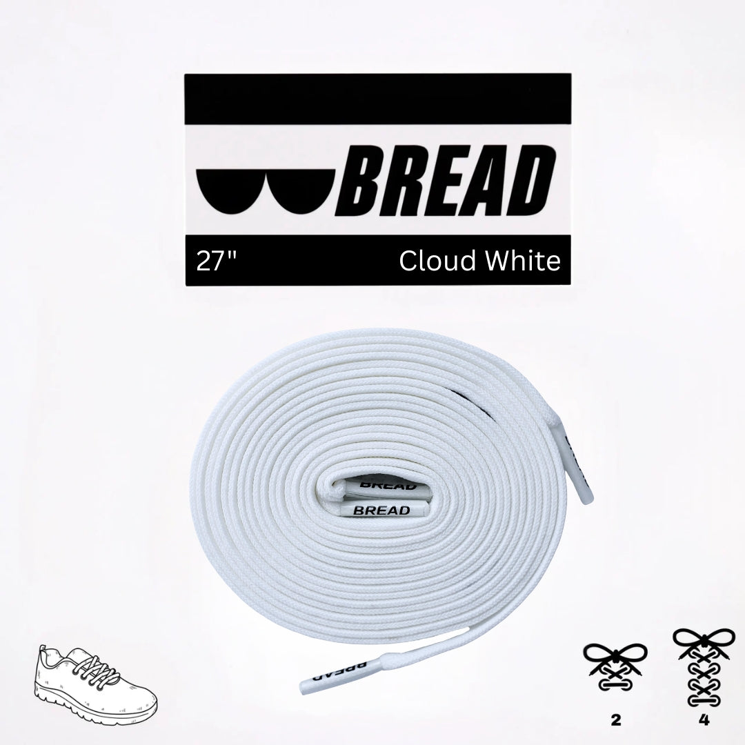 Cloud White Laces - Krudco. Skateshop