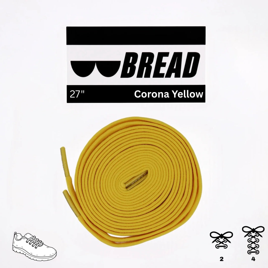 Corona Yellow Laces - Krudco. Skateshop