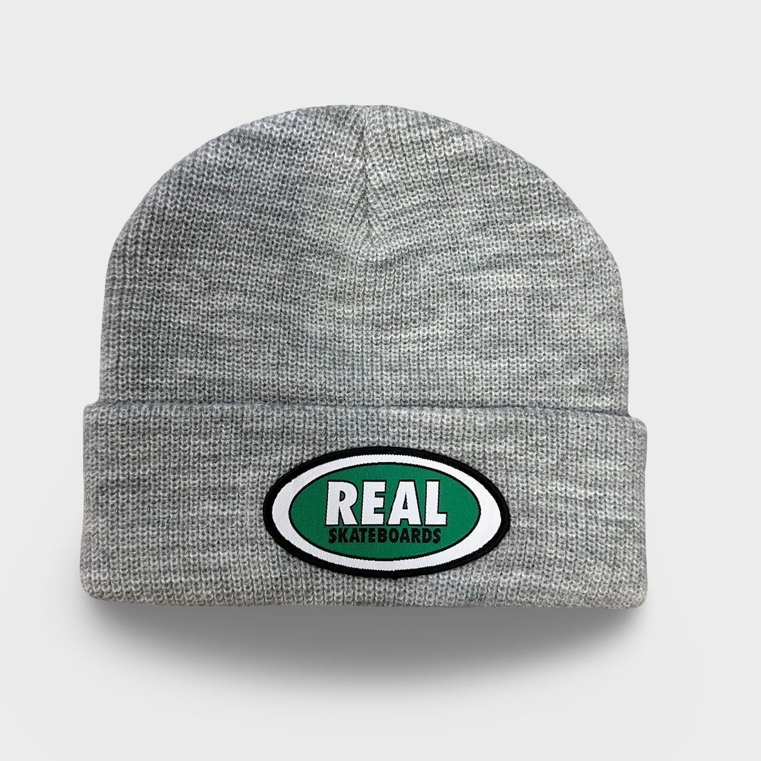 Real Oval Heather Cuff Beanie Hat