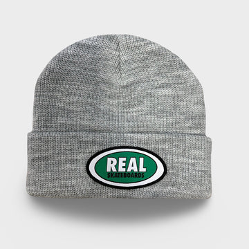 Real Oval Heather Cuff Beanie Hat