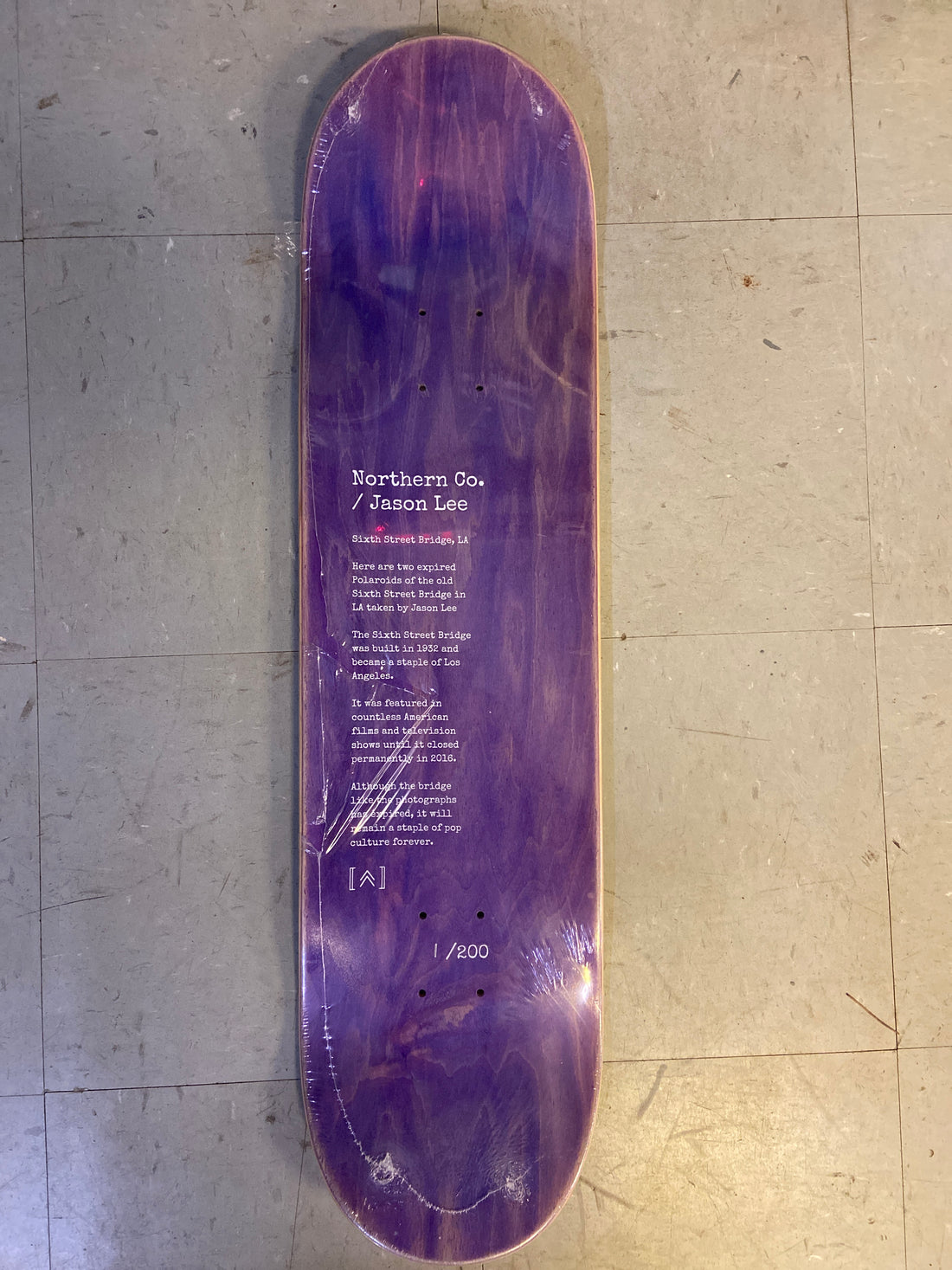 Jason Lee 1 Of 200 Northern Co Photo Skateboard Deck