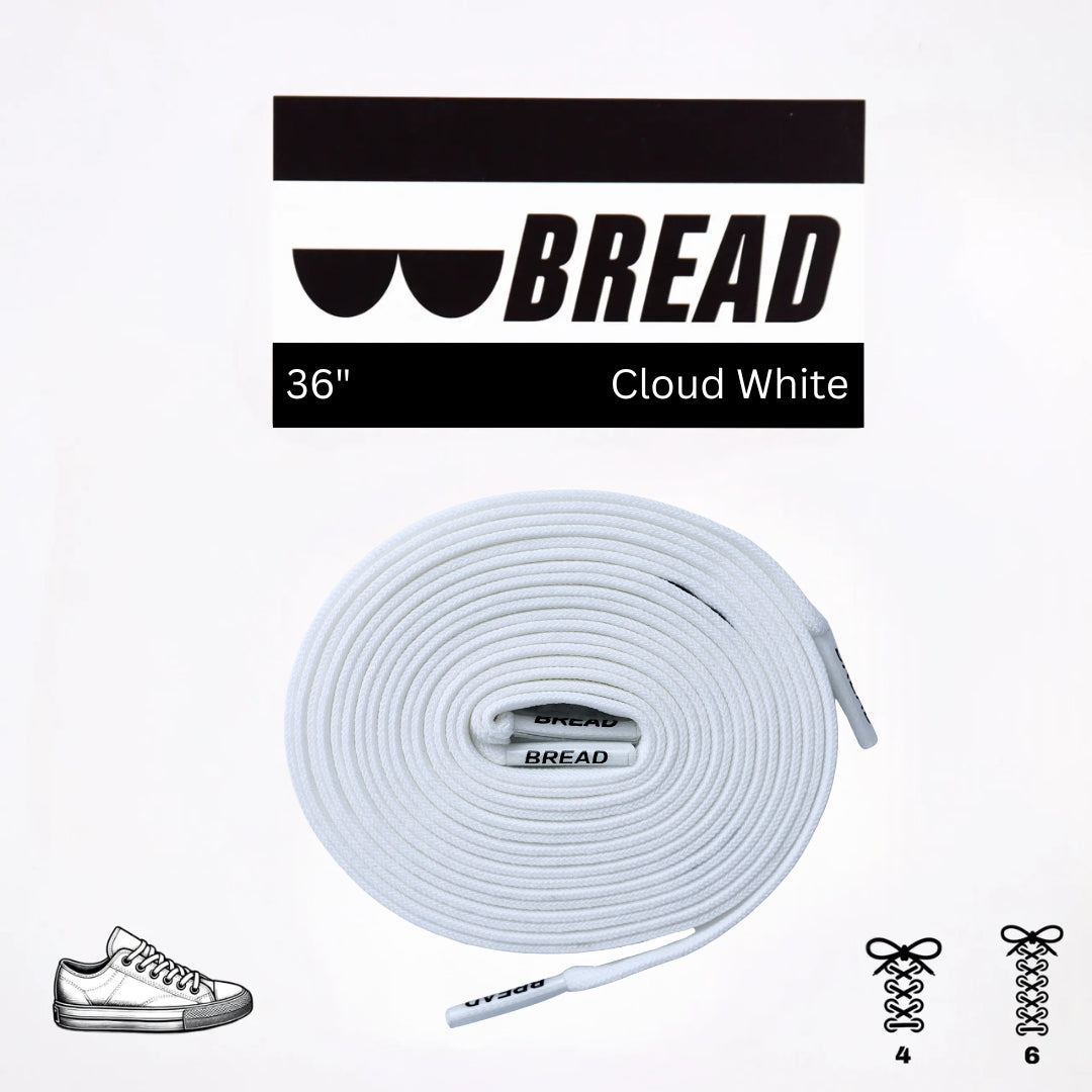Cloud White Laces - Krudco. Skateshop