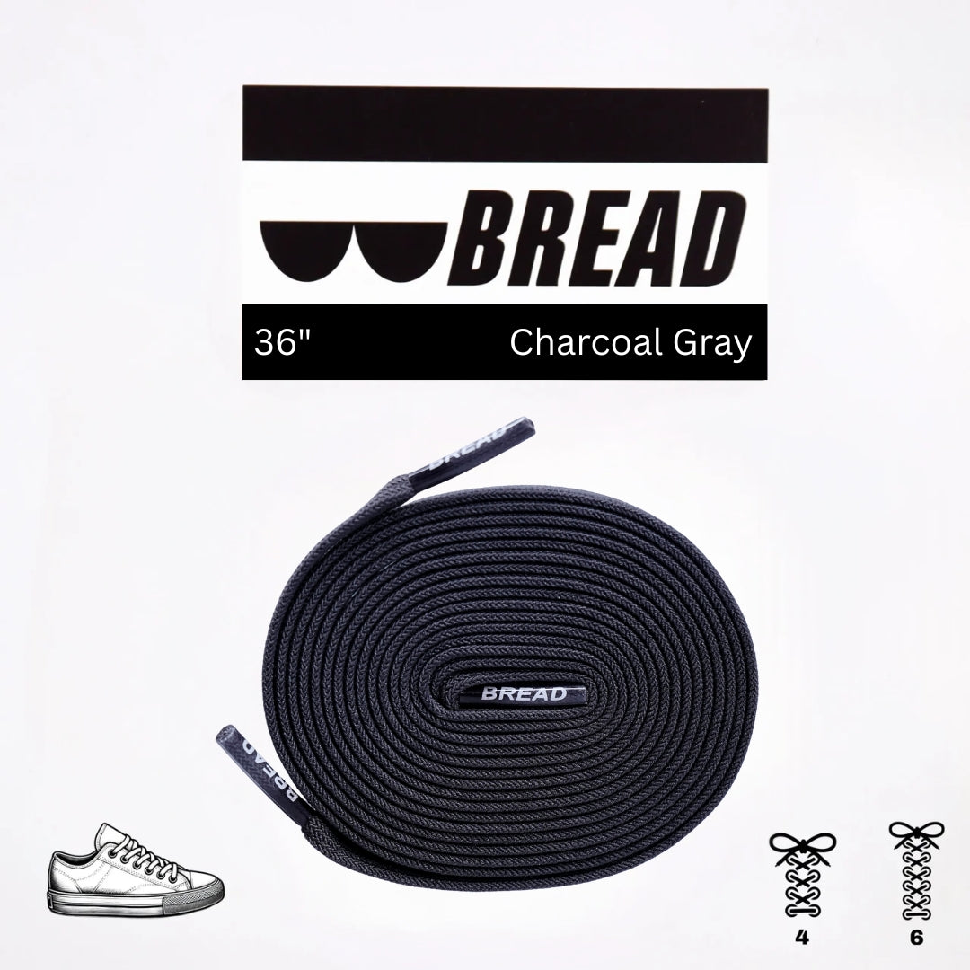 Charcoal Grey Laces - Krudco. Skateshop