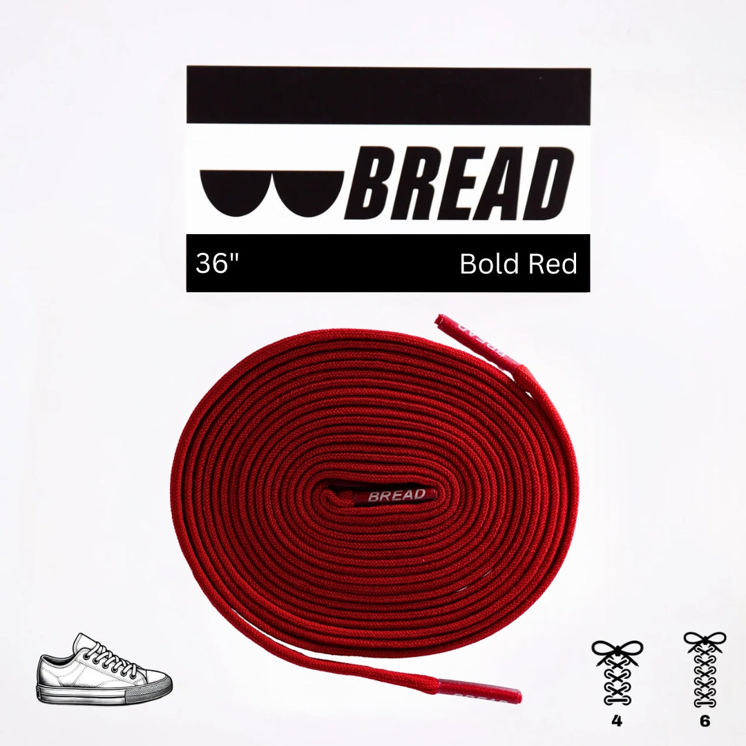 Bold Red Laces - Krudco. Skateshop
