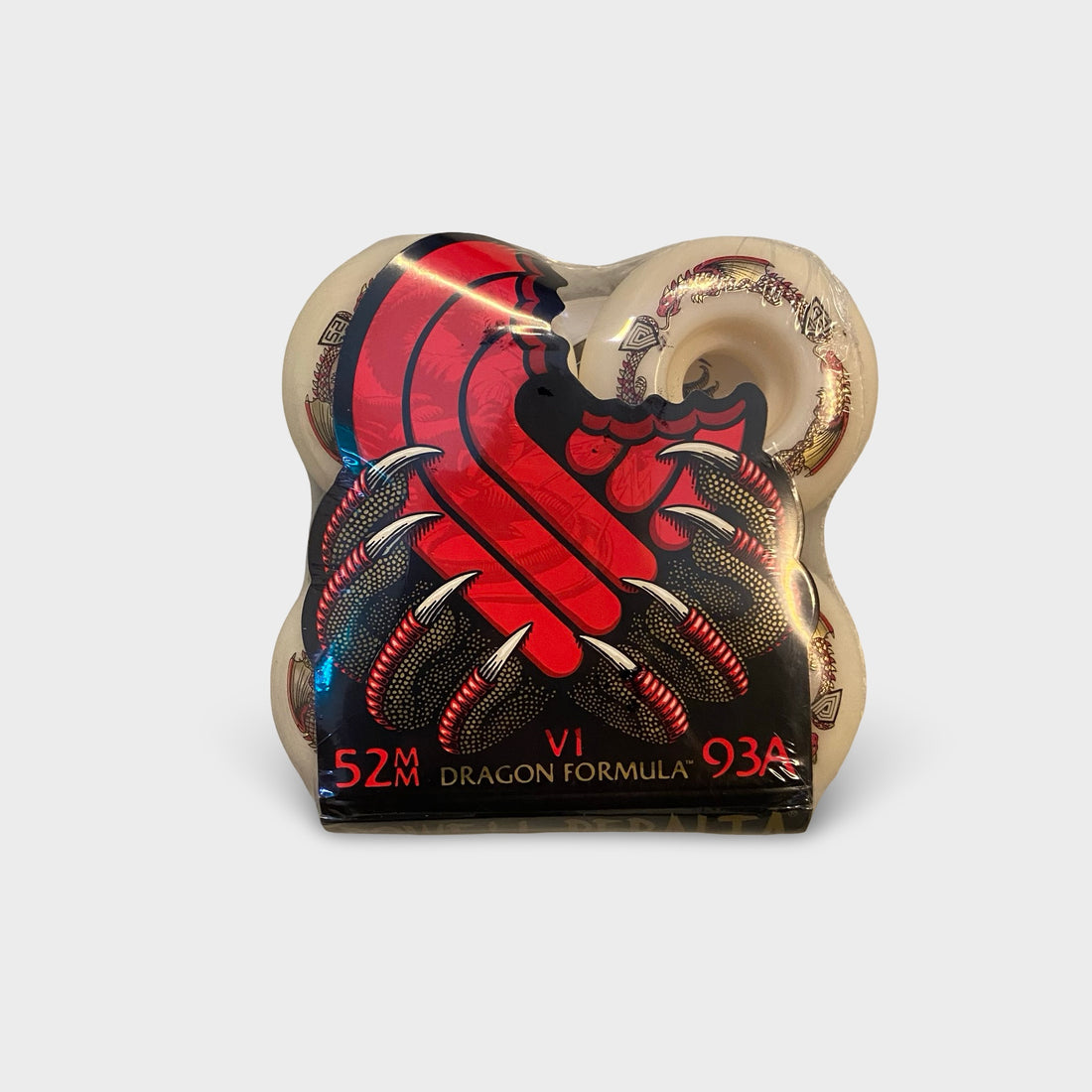 Powell 52mm 93a V1 Dragon Formula Red Wheels - Krudco. Skateshop