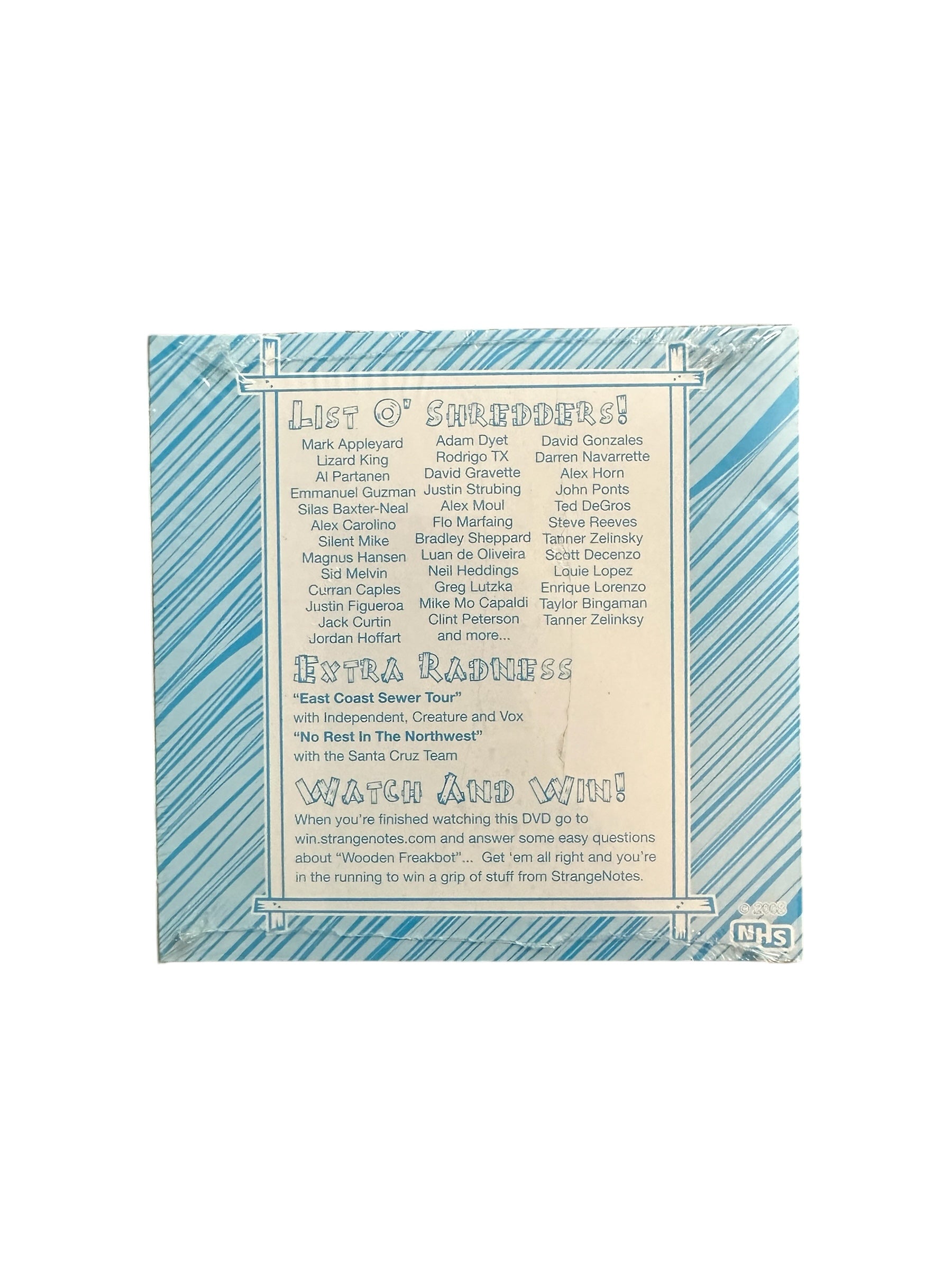 Strange notes Wooden Freakbot Skateboard DVD – Krudco. Skateshop