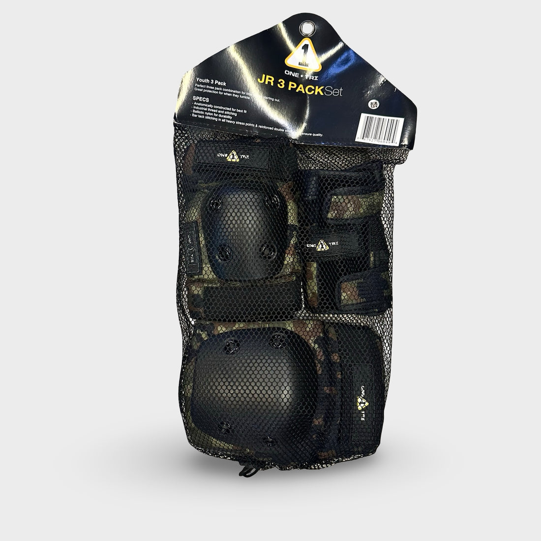 1 Tri Camo Jr Pad Set - Krudco. Skateshop