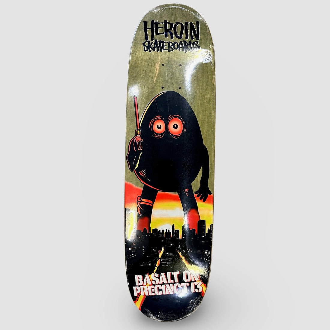 Heroin Team Basalt On Precinct 13 Egg Shape Deck 8.75