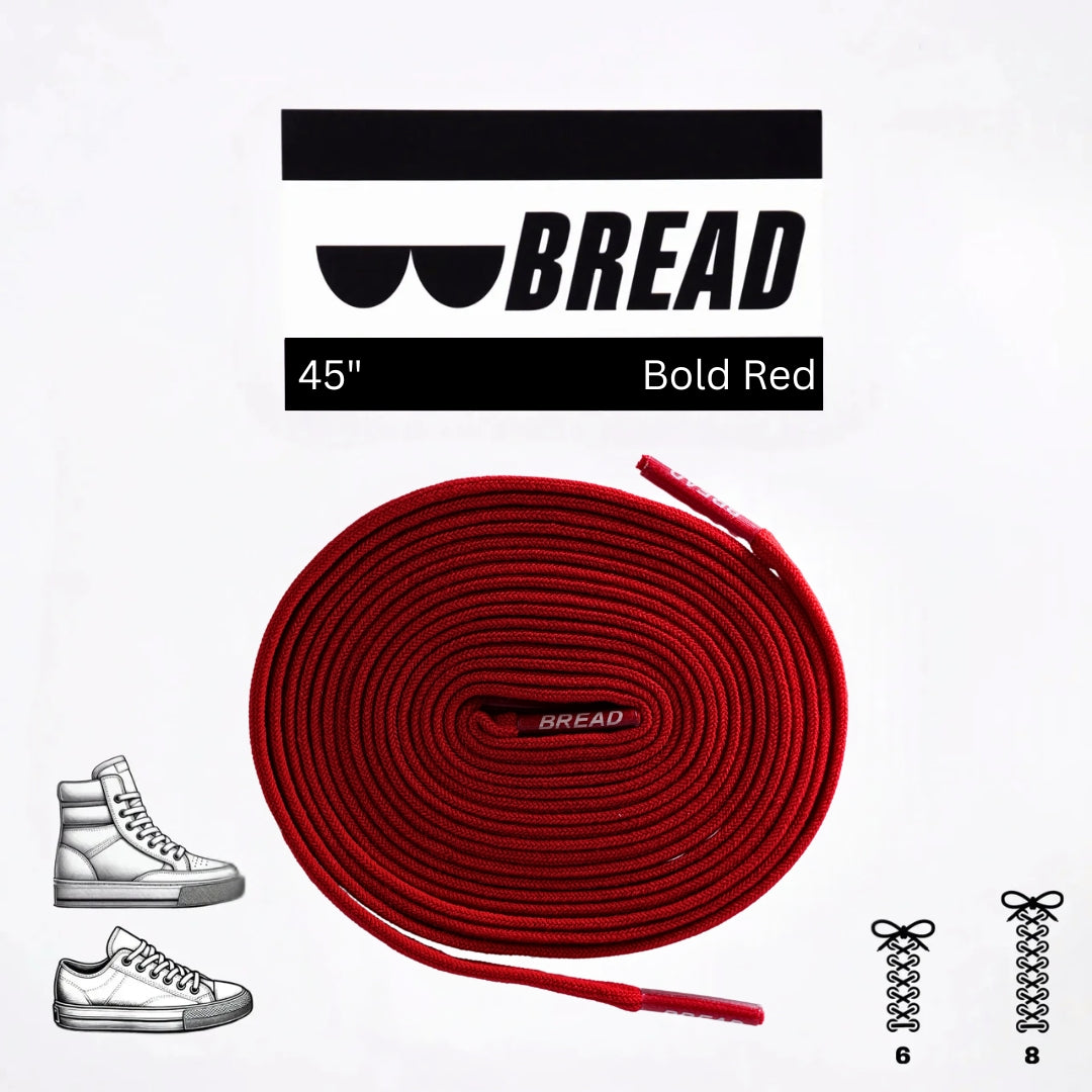 Bold Red Laces - Krudco. Skateshop