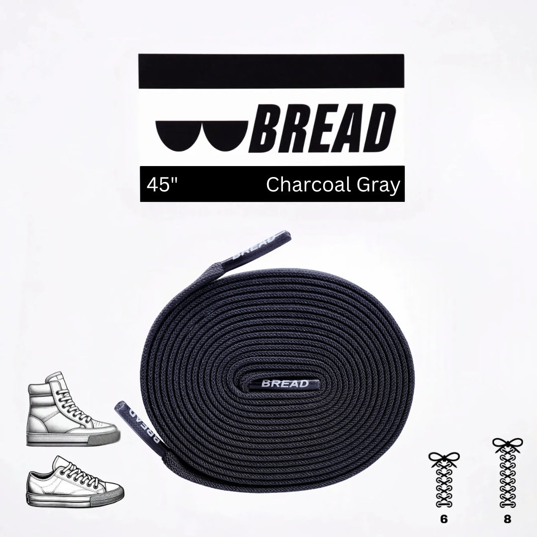 Charcoal Grey Laces - Krudco. Skateshop