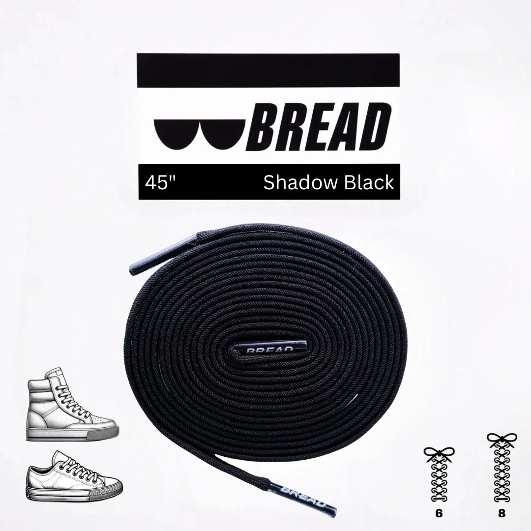 Shadow Black Laces - Krudco. Skateshop