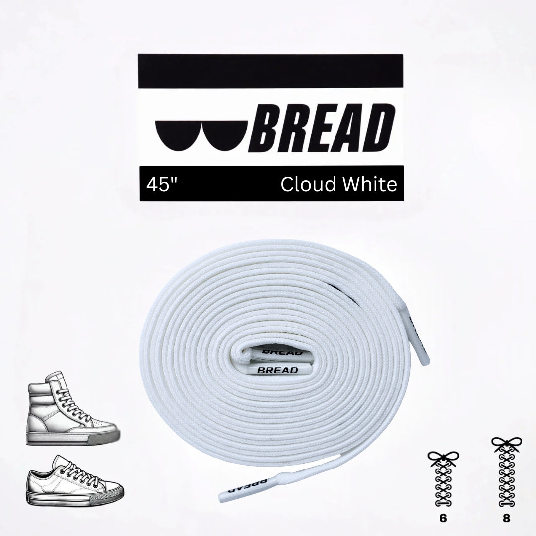 Cloud White Laces - Krudco. Skateshop