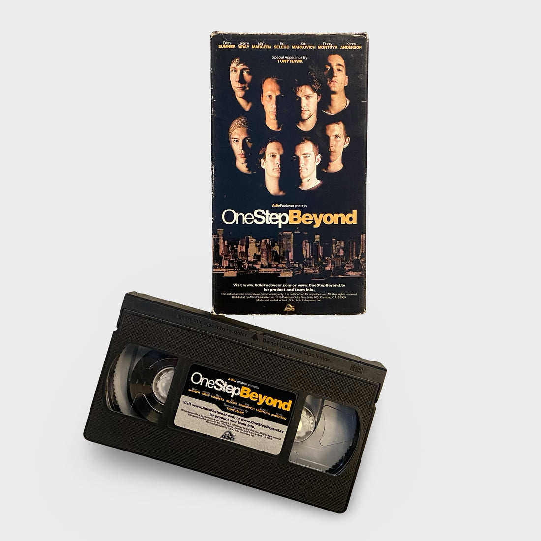 Adio One Step Beyond 2001 VHS Skateboarding Video - Krudco. Skateshop