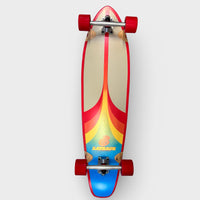 Layback 9.75" X 38" Peak Kick Tail Longboard Complete
