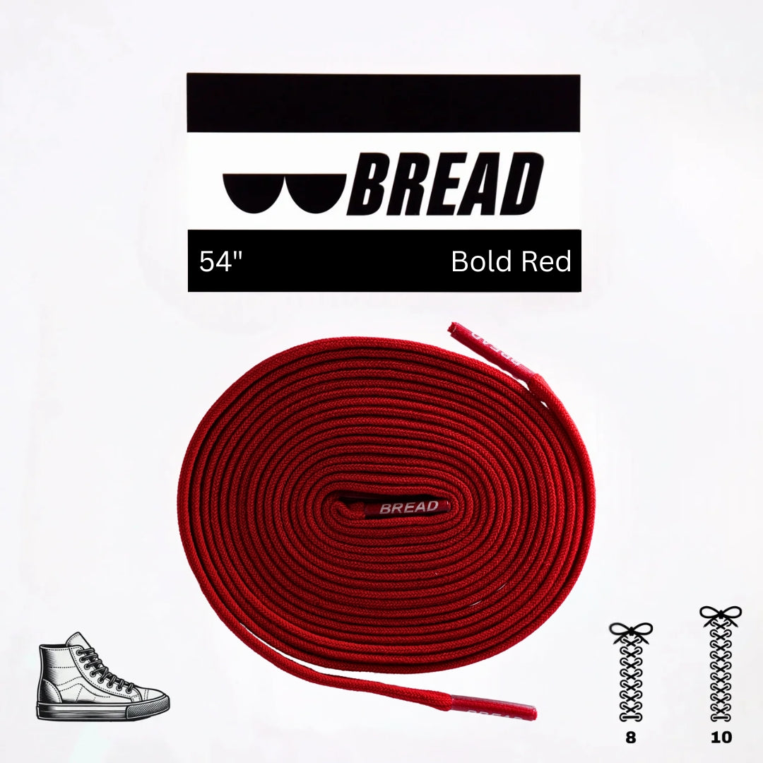 Bold Red Laces - Krudco. Skateshop