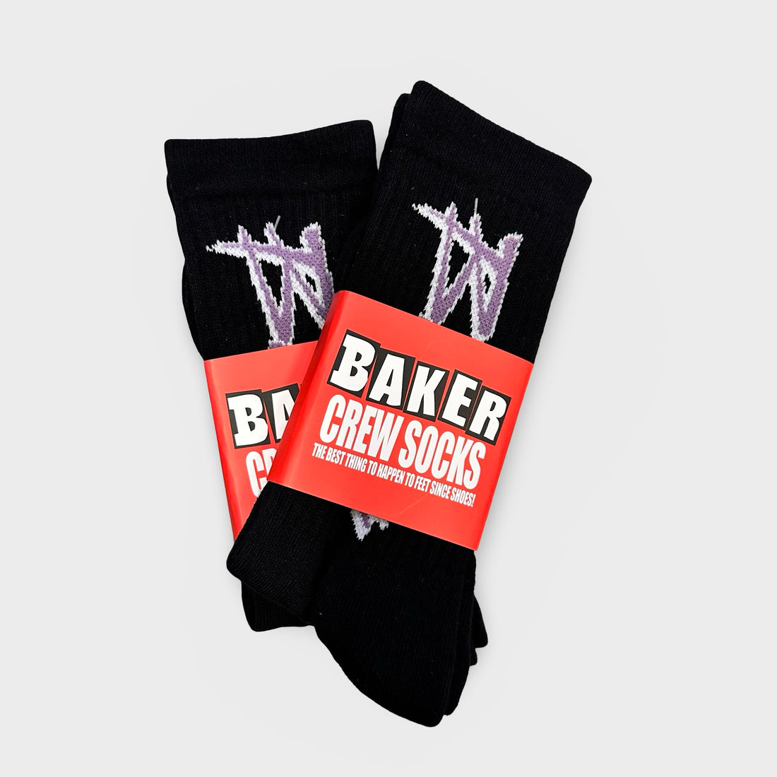 Baker Purple Pain socks Black