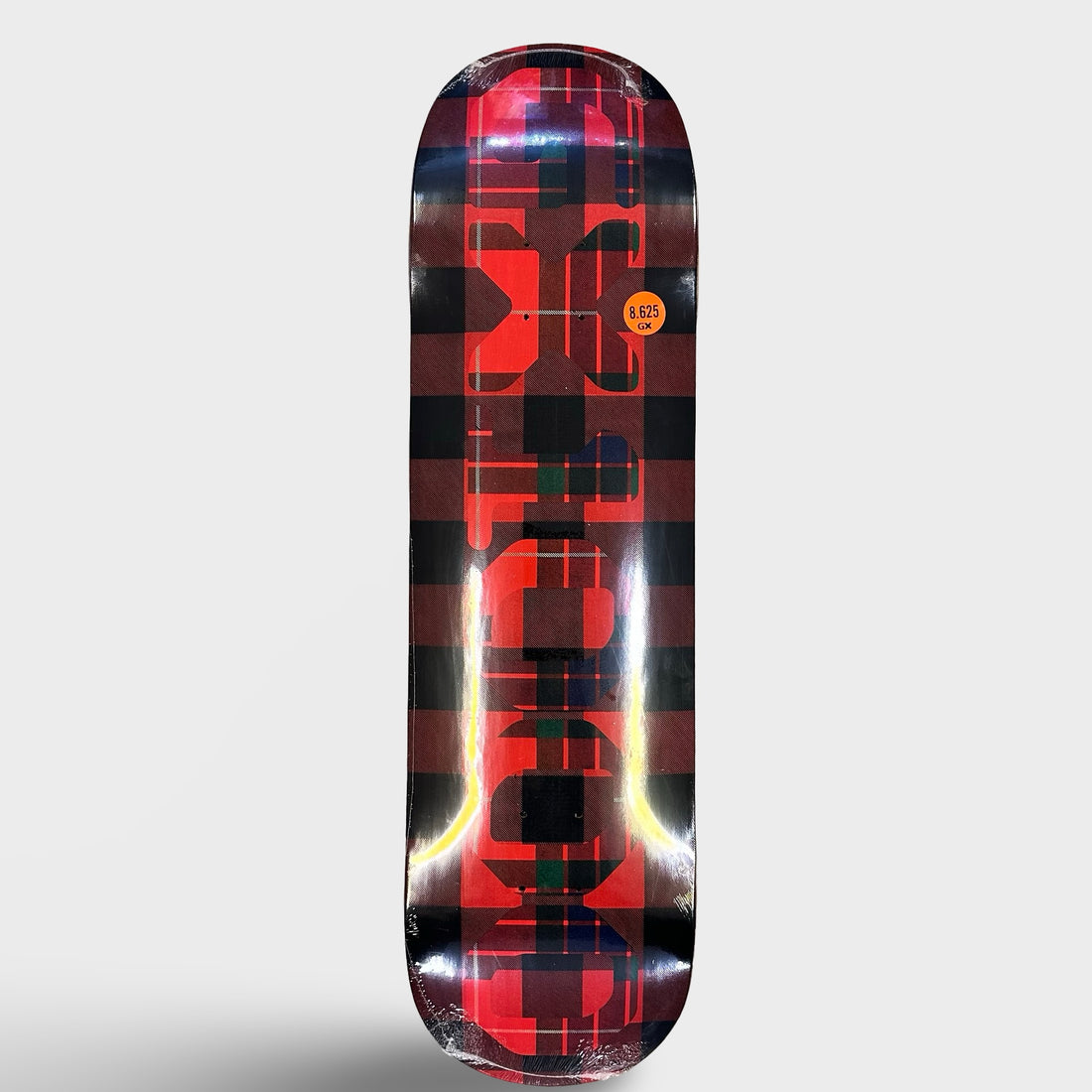 GX1000 8.625" OG Logo Team Tartan Red Skateboard Deck