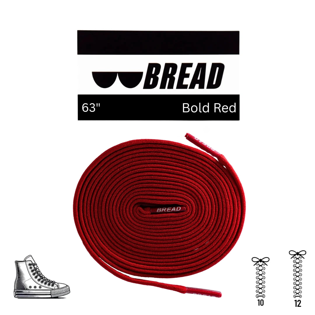 Bold Red Laces - Krudco. Skateshop