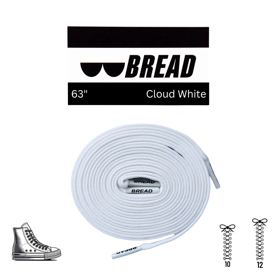 Cloud White Laces - Krudco. Skateshop
