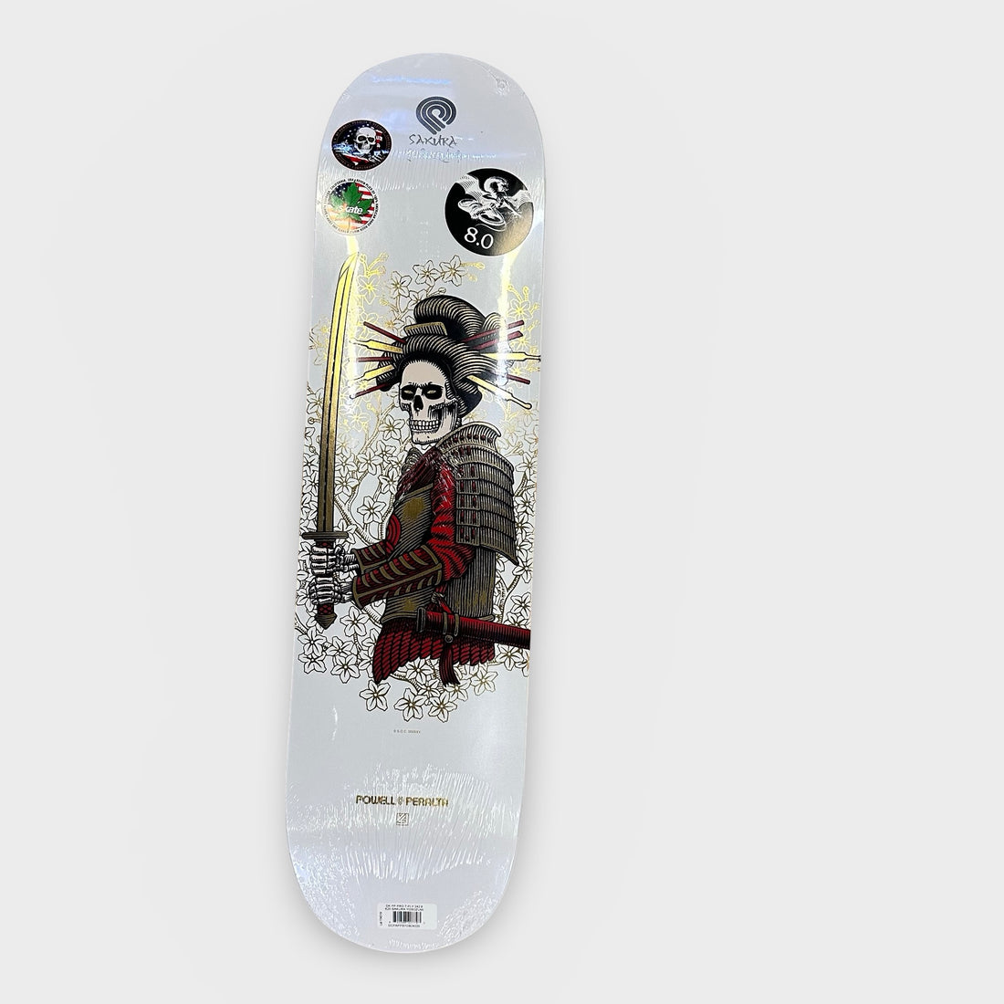 Powell 8.0" Yosozumi Onna-Bugeisha White/Gold Foil Deck