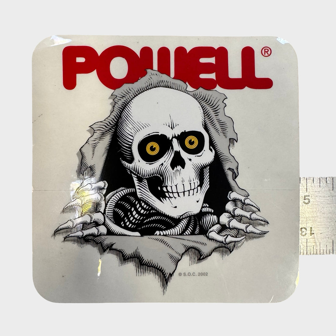 Bones Ripper 2002 Vintage Sticker From Powell