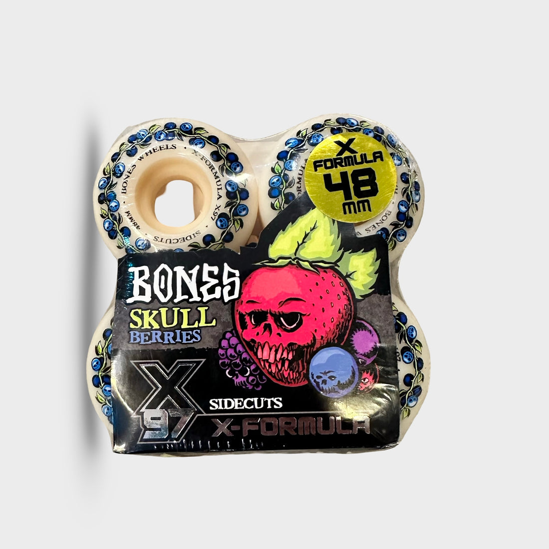 Bones 48MM 97A Sidecut Skull berries V5 X Formula Wheels X97