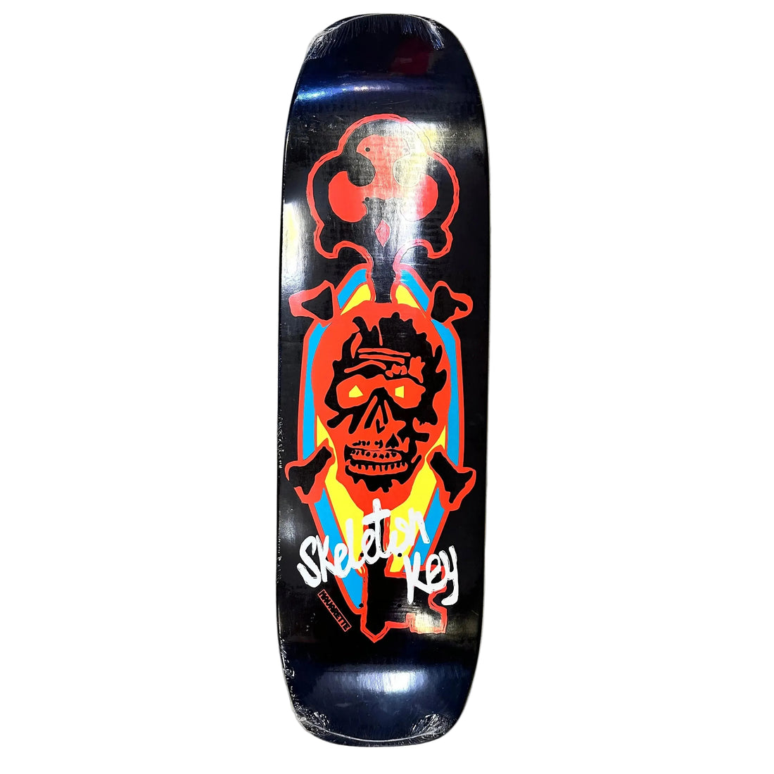 Skeleton Key 9.02" Navarette Skate Or Die Shaped Skateboard Deck