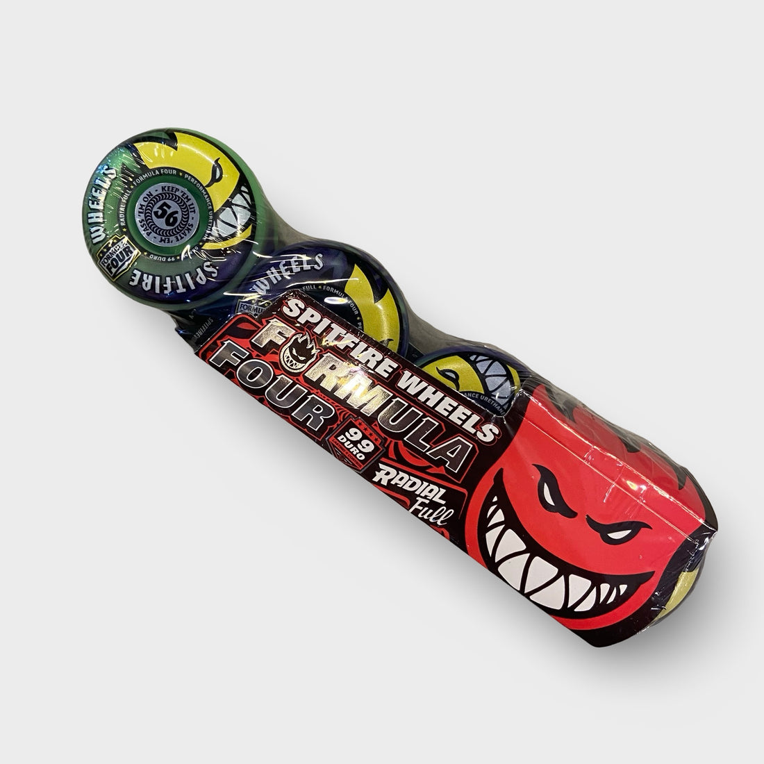 Spitfire 56mm Radial Full Swirl Formula Four 99D Wheels - Krudco. Skateshop