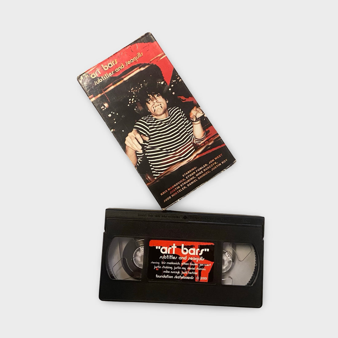 Foundation VHS "Art Bars" Subtitles and Seagulls Vintage Skate Video 2001