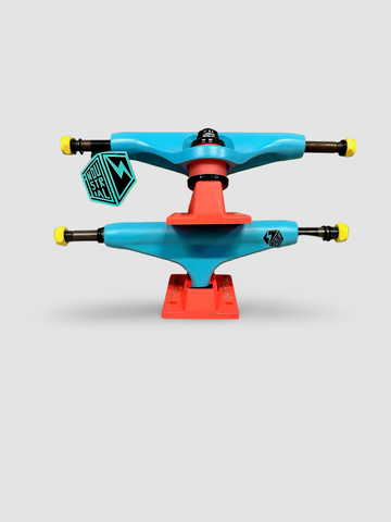 Industrial 4 trucks 5.0 surf red/neon