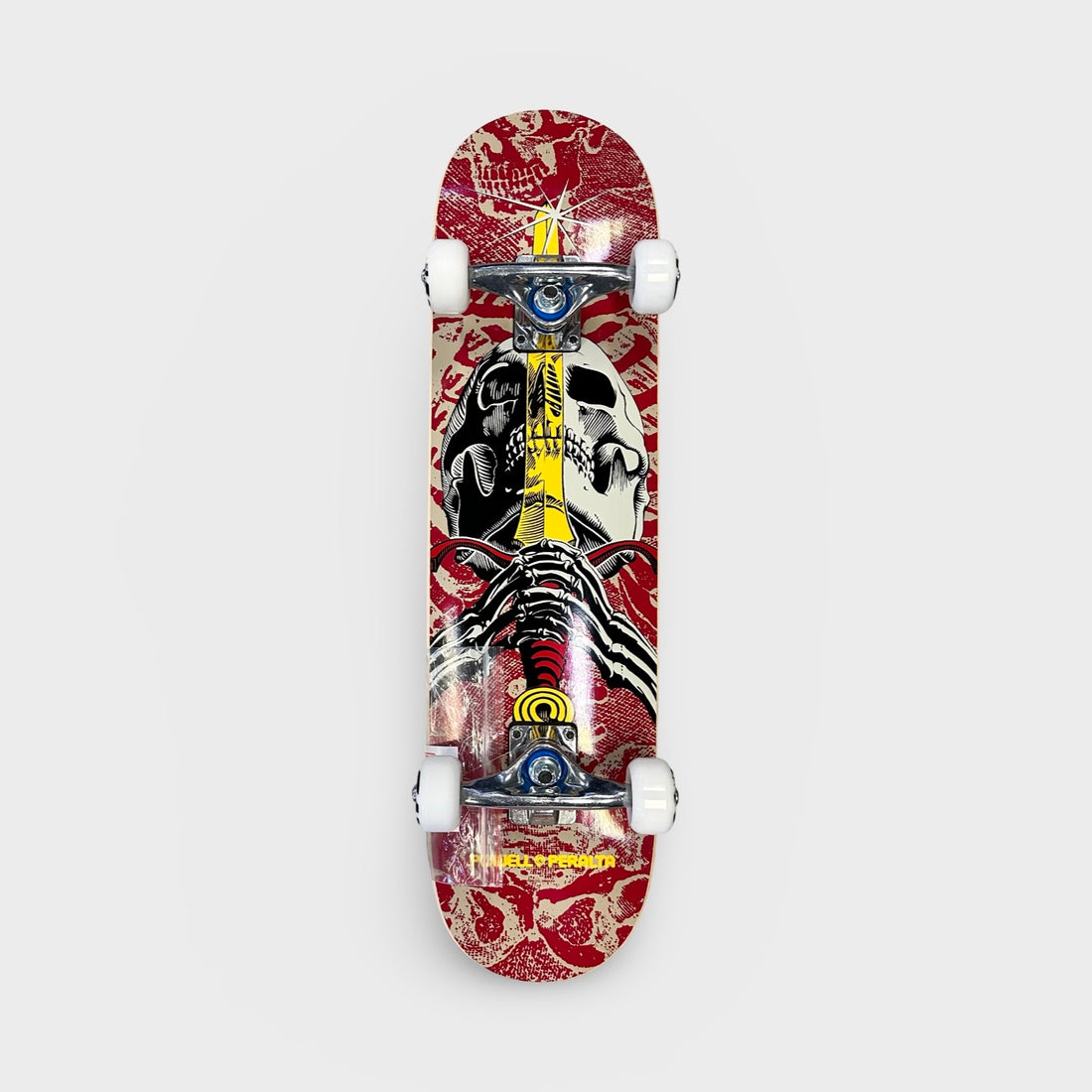 Powell 7.5" Skull And Sword Complete Skateboard