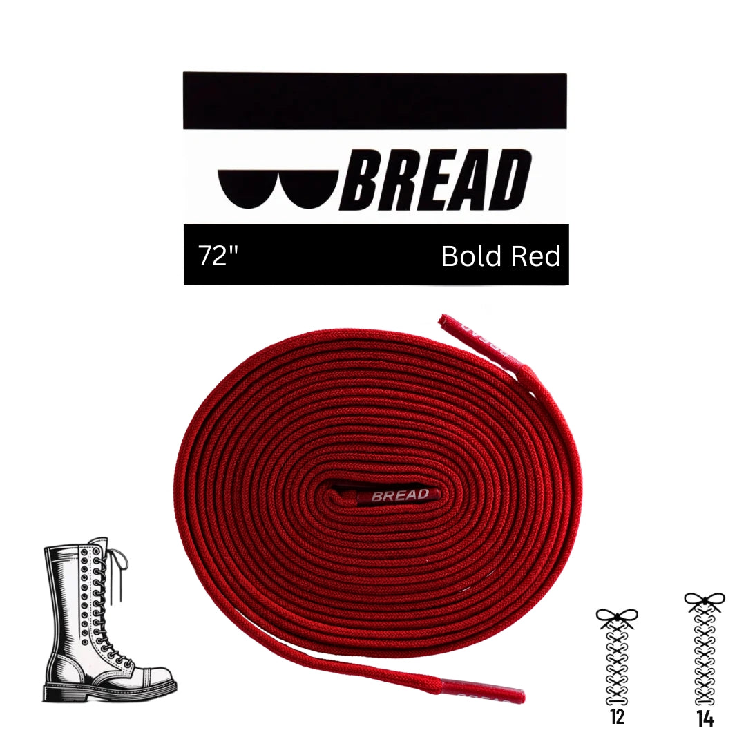 Bold Red Laces - Krudco. Skateshop