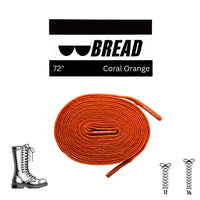Coral Orange Laces - Krudco. Skateshop