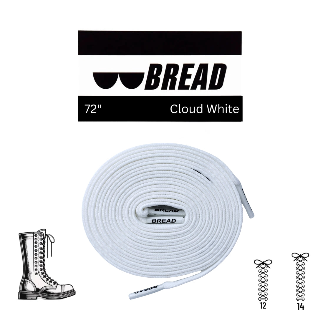 Cloud White Laces - Krudco. Skateshop